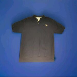Jack Daniels Polo Shirt XL Cotton Black Eagle Dry Goods Co